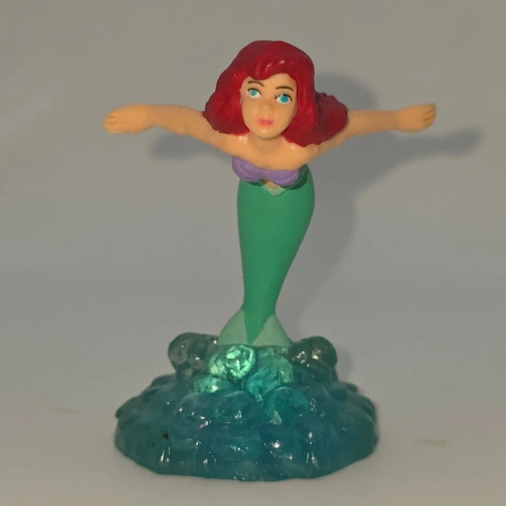 Disney Ariel PVC Figure 3in Green Fair Applause Vintage